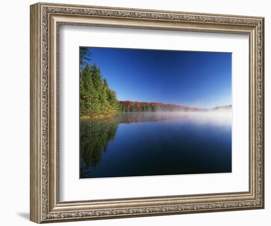 Autumn Trees, Adams Reservoir, Woodford State Park, Vermont, USA-Adam Jones-Framed Photographic Print