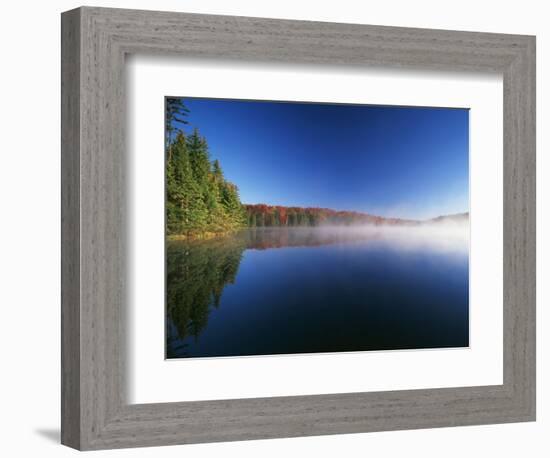 Autumn Trees, Adams Reservoir, Woodford State Park, Vermont, USA-Adam Jones-Framed Photographic Print