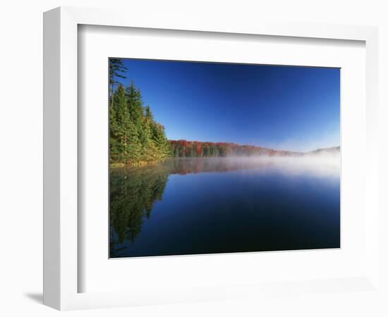 Autumn Trees, Adams Reservoir, Woodford State Park, Vermont, USA-Adam Jones-Framed Photographic Print