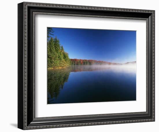 Autumn Trees, Adams Reservoir, Woodford State Park, Vermont, USA-Adam Jones-Framed Photographic Print