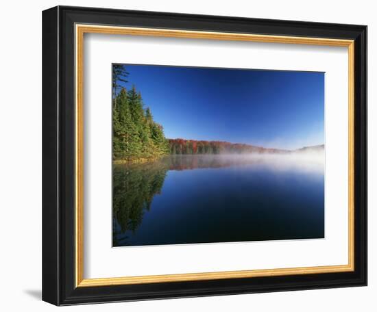 Autumn Trees, Adams Reservoir, Woodford State Park, Vermont, USA-Adam Jones-Framed Photographic Print