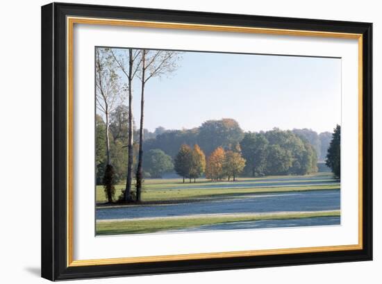 Autumn Trees at Bad Muskau, Landscaped Gardens (Park Muzakowski) - Germany-Florian Monheim-Framed Photographic Print