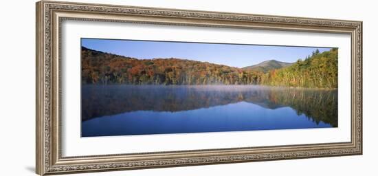 Autumn Trees Reflected in Heart Lake, Adirondack State Park, New York State, USA-null-Framed Photographic Print