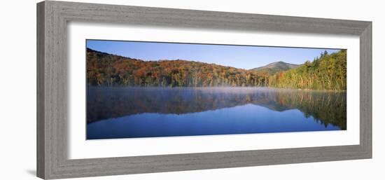 Autumn Trees Reflected in Heart Lake, Adirondack State Park, New York State, USA-null-Framed Photographic Print