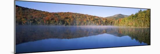 Autumn Trees Reflected in Heart Lake, Adirondack State Park, New York State, USA-null-Mounted Photographic Print