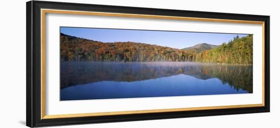 Autumn Trees Reflected in Heart Lake, Adirondack State Park, New York State, USA-null-Framed Photographic Print