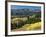 Autumn Trees with Mountains, Beartooth Highway, Colter Pass, Wyoming, USA-Walter Bibikow-Framed Photographic Print