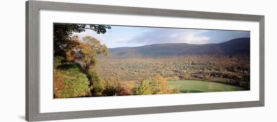 Autumn View from Hildene, Manchester, Vermont, USA-Walter Bibikow-Framed Premium Photographic Print