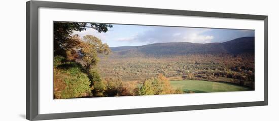 Autumn View from Hildene, Manchester, Vermont, USA-Walter Bibikow-Framed Photographic Print