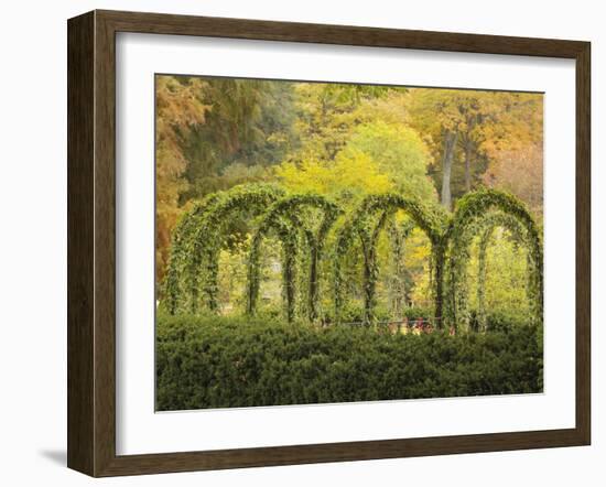 Autumn View of Longwood Gardens, Pennsylvania, Usa-Adam Jones-Framed Photographic Print