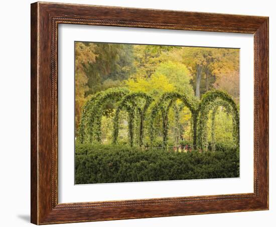 Autumn View of Longwood Gardens, Pennsylvania, Usa-Adam Jones-Framed Photographic Print