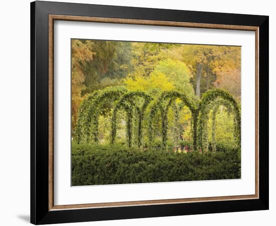 Autumn View of Longwood Gardens, Pennsylvania, Usa-Adam Jones-Framed Photographic Print