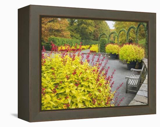 Autumn View of Longwood Gardens, Pennsylvania, Usa-Adam Jones-Framed Premier Image Canvas