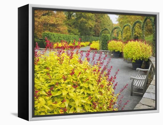 Autumn View of Longwood Gardens, Pennsylvania, Usa-Adam Jones-Framed Premier Image Canvas