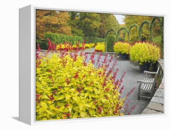 Autumn View of Longwood Gardens, Pennsylvania, Usa-Adam Jones-Framed Premier Image Canvas