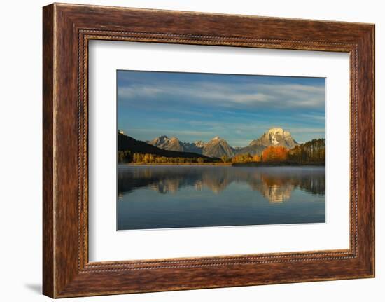 Autumn view of Mount Moran and Snake River, Grand Teton National Park.-Adam Jones-Framed Photographic Print