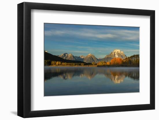 Autumn view of Mount Moran and Snake River, Grand Teton National Park.-Adam Jones-Framed Photographic Print