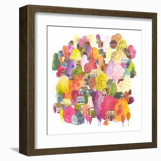 Autumn Village-Kerstin Stock-Framed Art Print