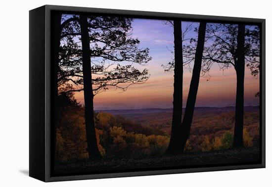 Autumn vista in Brown County State Park, Indiana, USA-Anna Miller-Framed Premier Image Canvas