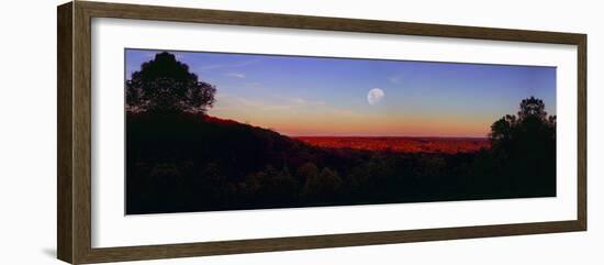 Autumn vista in Brown County State Park, Indiana, USA-Anna Miller-Framed Photographic Print