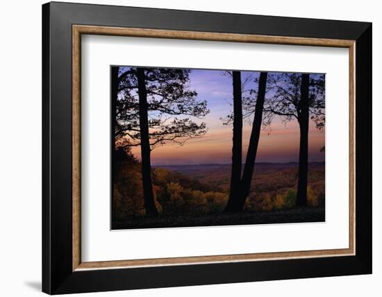 Autumn vista in Brown County State Park, Indiana, USA-Anna Miller-Framed Photographic Print