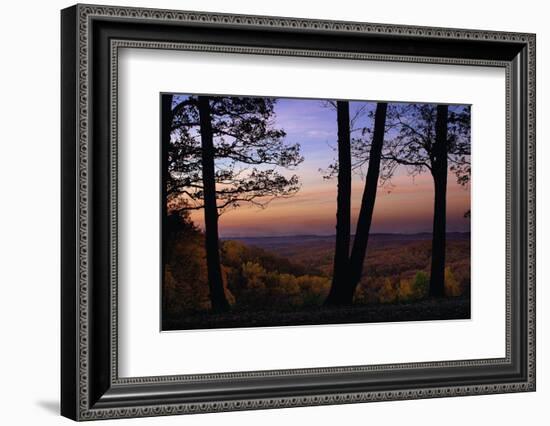 Autumn vista in Brown County State Park, Indiana, USA-Anna Miller-Framed Photographic Print