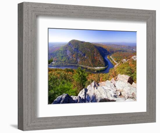 Autumn Vista of the Delaware Water Gap-George Oze-Framed Photographic Print