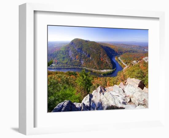 Autumn Vista of the Delaware Water Gap-George Oze-Framed Photographic Print