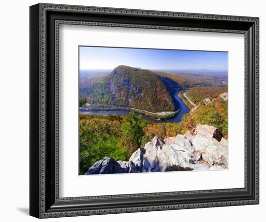 Autumn Vista of the Delaware Water Gap-George Oze-Framed Photographic Print