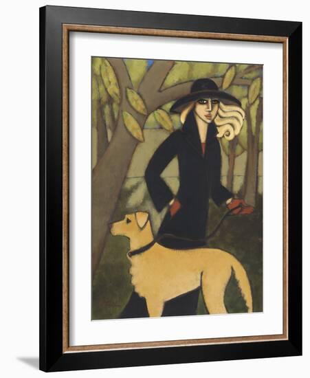 Autumn Walk - Golden-Marsha Hammel-Framed Giclee Print