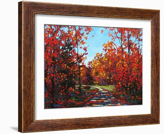 Autumn Walk in the Hudson Valley-Patty Baker-Framed Art Print