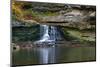 Autumn waterfall in McCormics Creek State Park, Indiana, USA-Anna Miller-Mounted Photographic Print