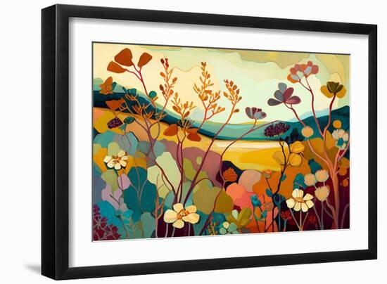 Autumn Wildflowers-Avril Anouilh-Framed Art Print