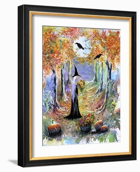 Autumn Witch-Michelle Faber-Framed Giclee Print