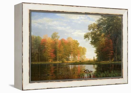 Autumn Woods, 1886 (Oil on Linen)-Albert Bierstadt-Framed Premier Image Canvas