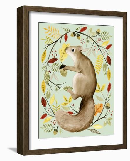 Autumn Wreath I-Grace Popp-Framed Art Print