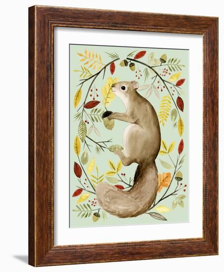 Autumn Wreath I-Grace Popp-Framed Art Print
