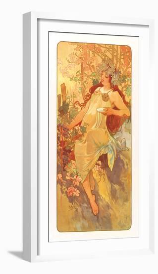 Autumn-Alphonse Mucha-Framed Premium Giclee Print