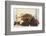 Autumnal Decoration with Hearts from Cord Material-Andrea Haase-Framed Photographic Print