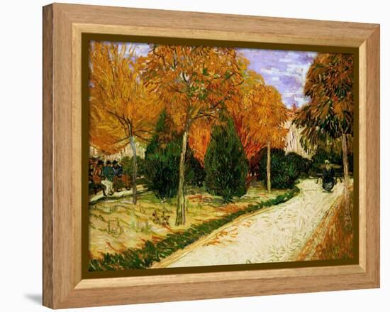 'Autumnal Garden' or 'The Public Park', 1888-Vincent van Gogh-Framed Premier Image Canvas