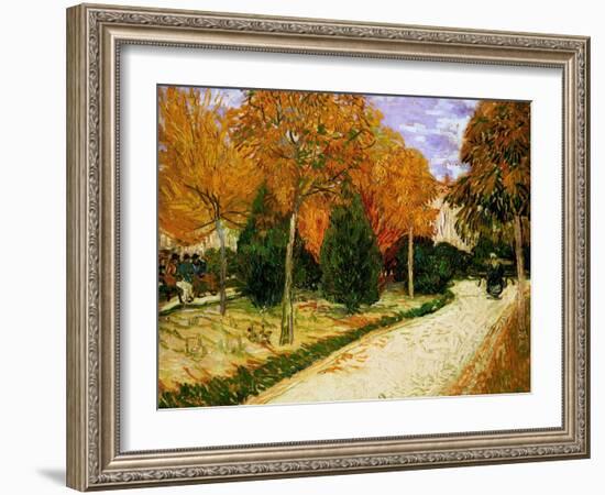 'Autumnal Garden' or 'The Public Park', 1888-Vincent van Gogh-Framed Giclee Print