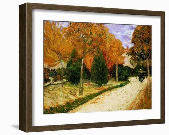 'Autumnal Garden' or 'The Public Park', 1888-Vincent van Gogh-Framed Giclee Print