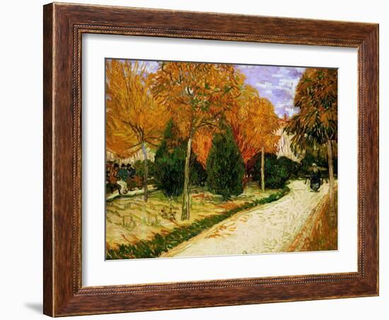 'Autumnal Garden' or 'The Public Park', 1888-Vincent van Gogh-Framed Giclee Print