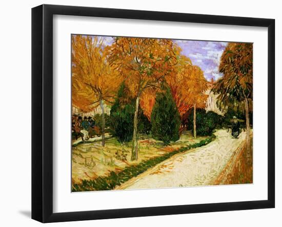 'Autumnal Garden' or 'The Public Park', 1888-Vincent van Gogh-Framed Giclee Print