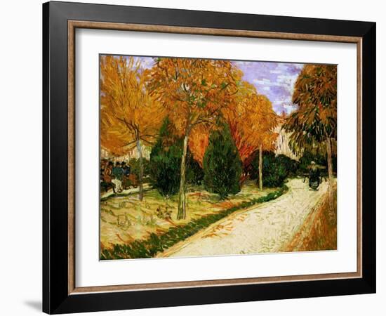 'Autumnal Garden' or 'The Public Park', 1888-Vincent van Gogh-Framed Giclee Print