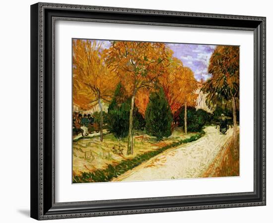 'Autumnal Garden' or 'The Public Park', 1888-Vincent van Gogh-Framed Giclee Print