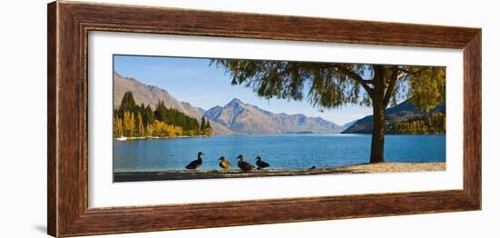 Autumnal Lake Wakatipu at Queenstown, Otago, South Island, New Zealand, Pacific-Matthew Williams-Ellis-Framed Photographic Print