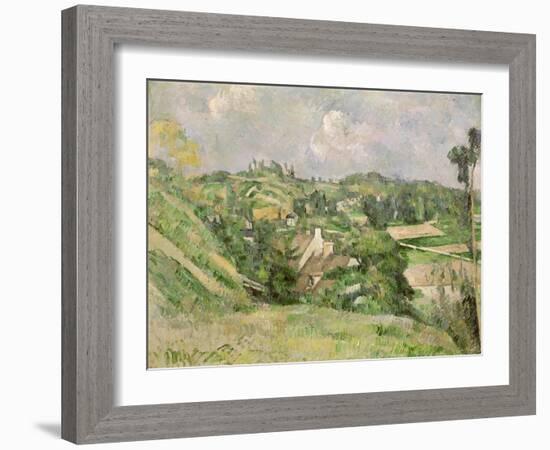 Auvers-Sur-Oise, Seen from the Val Harme, 1879-82-Paul C?zanne-Framed Giclee Print