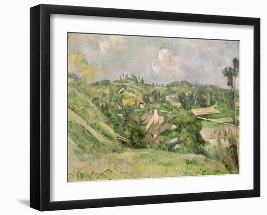 Auvers-Sur-Oise, Seen from the Val Harme, 1879-82-Paul C?zanne-Framed Giclee Print