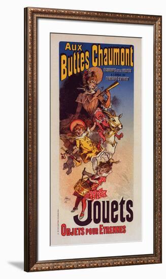 Aux Buttes Chaumont - Jouets-Cheret-Framed Art Print